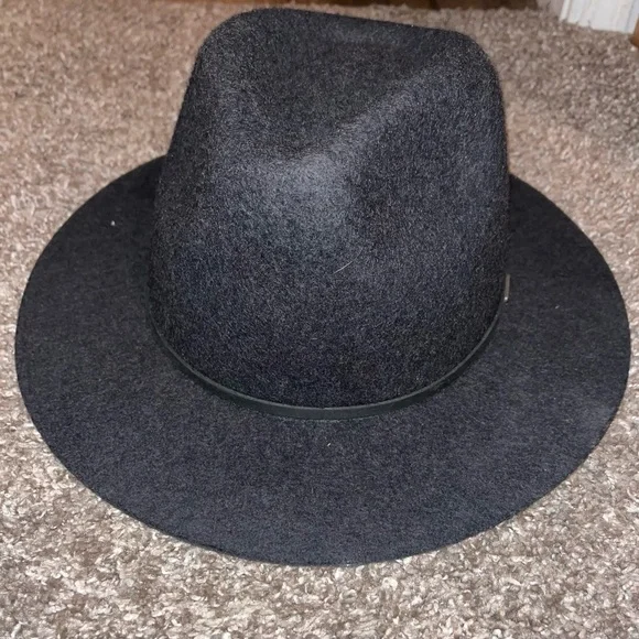 BRIXTON DARK GREY FEDORA HAT - Picture 7 of 8